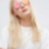 ASOS 70s Metal Round With Flash Flat Lens